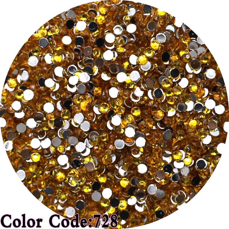 THUTEP 10000 Pieces Shiny 5D Diamond Art Painting Beads, Single Color Code:728, Rhinestones Accessories for Crafting, Round Beads Art Replacement for DIY Craft Diamond Art Painting Accessories(728) - Image 2